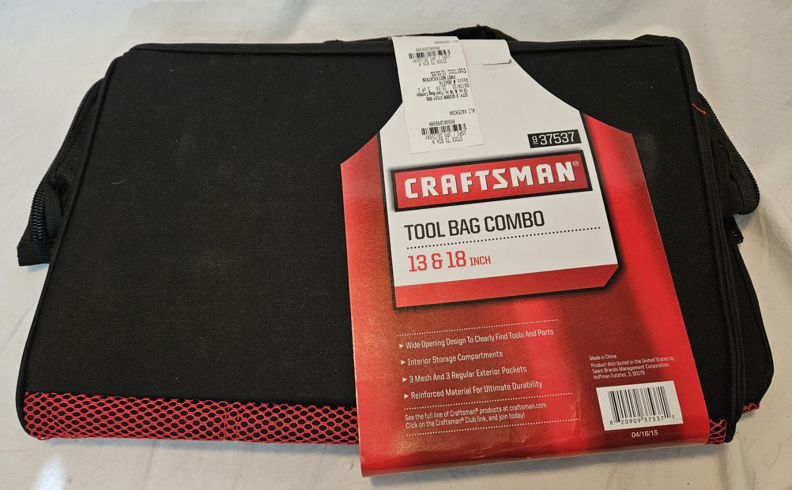 CRAFTSMAN Tool Bag Combo 13″ & 18″ NEW