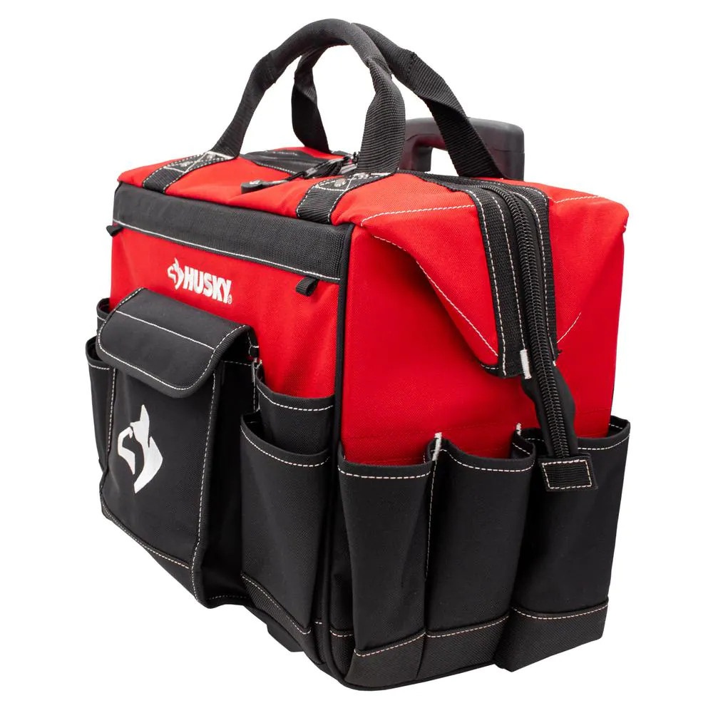 NEW Heavy Duty Pocket Rolling Tool Organizer Bag 18 In. Large Compartments