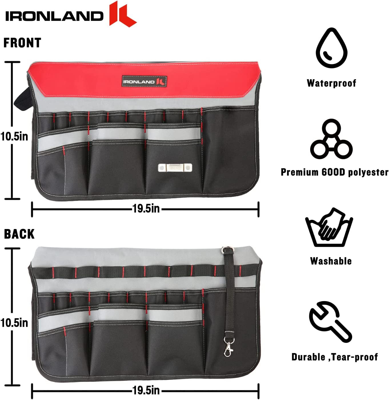 Bucket Tool Organizer Fit 3.5-5 Gallon Bucket, 51 Pockets, Bucket Tool Caddy Org