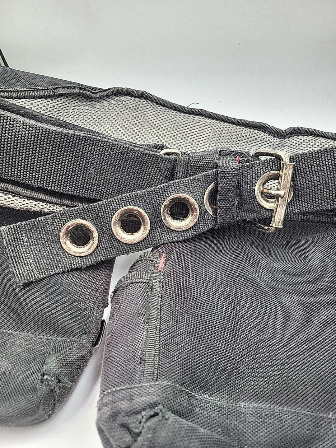 Husky Tool Belt Contractor 2 Bag 10 Pocket Work Belt Black Hammer Loop Carpenter