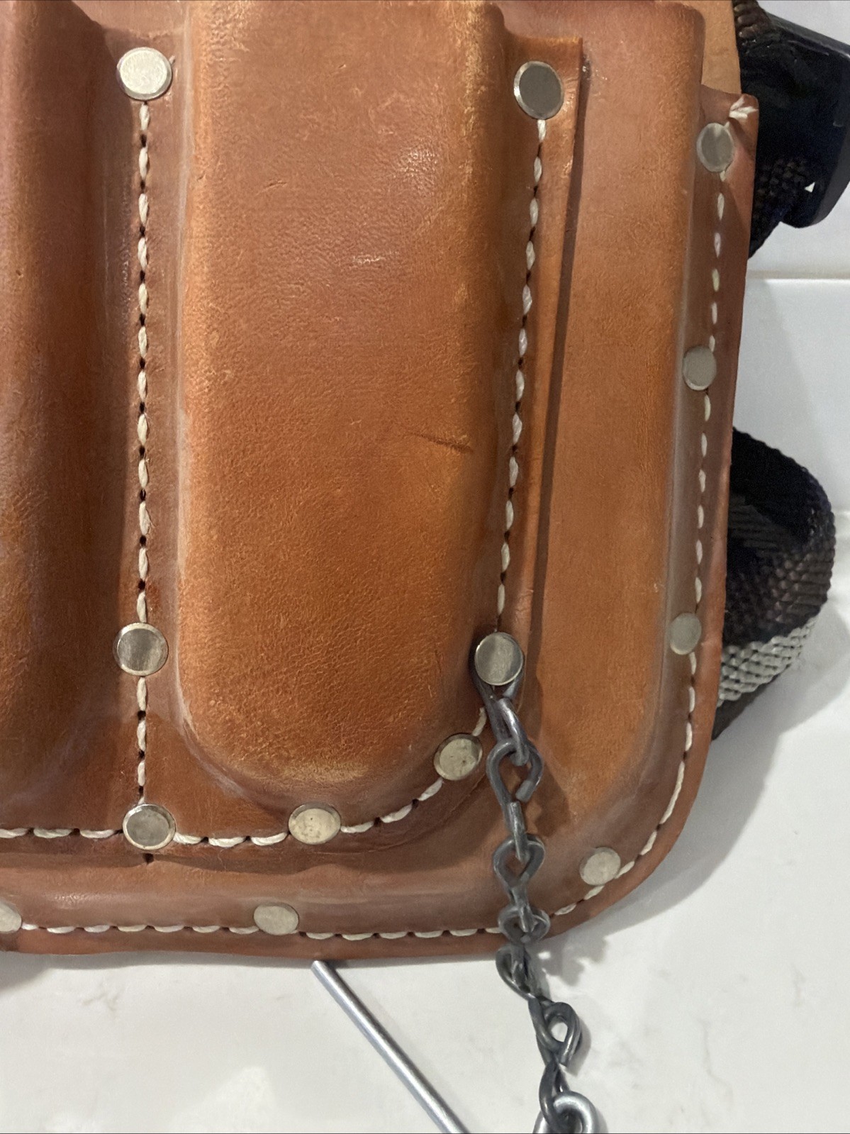 Nicholas Leather Tool Belt Pouch No. 401 New See Photos