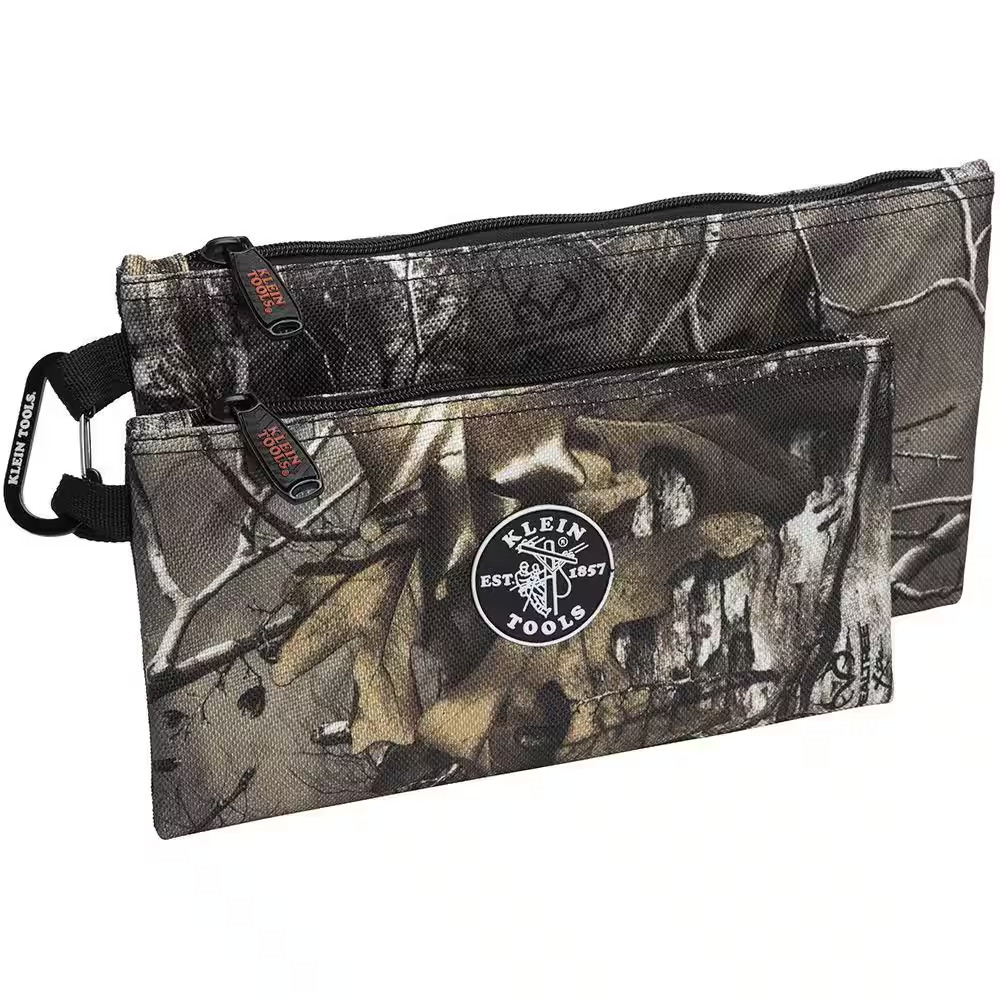 Klein Tools Camo Zipper Bags 2-Pack