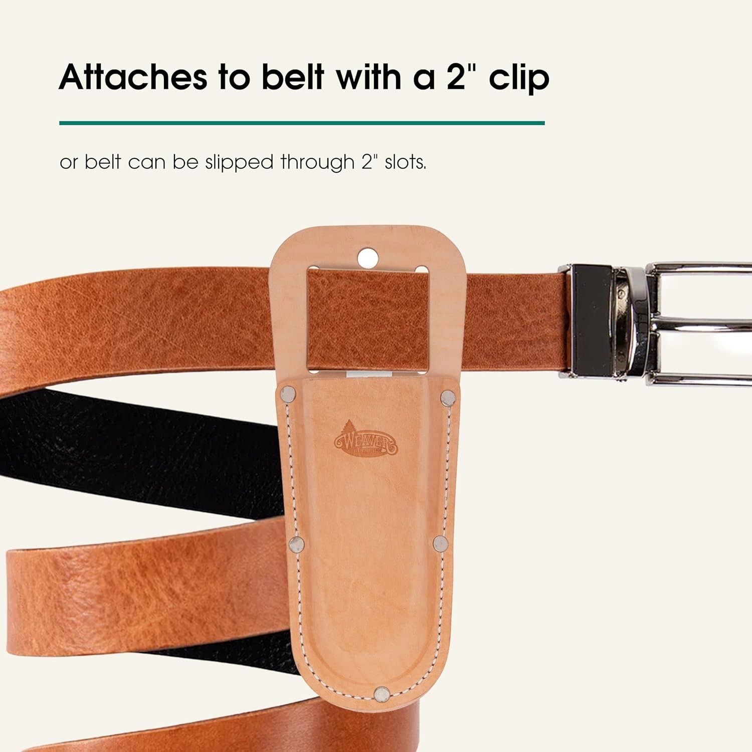 Stylish 8″ Arborist Pruner Pouch in Tan Leather – Perfect for Professionals