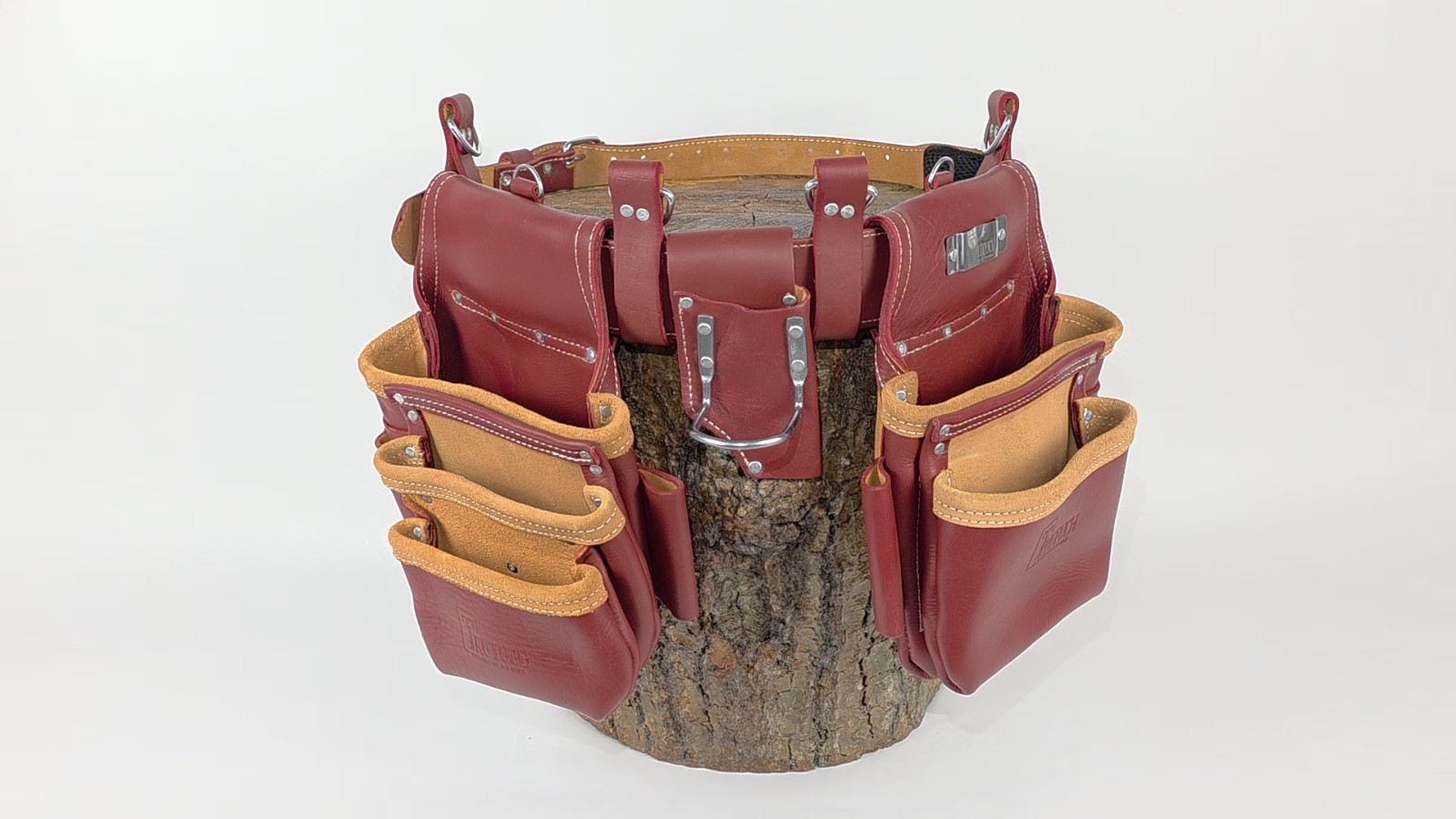 Premium Grain Leather Tool Belt Set | Durable Tool Pouch & Rig | Carpenter & Ele
