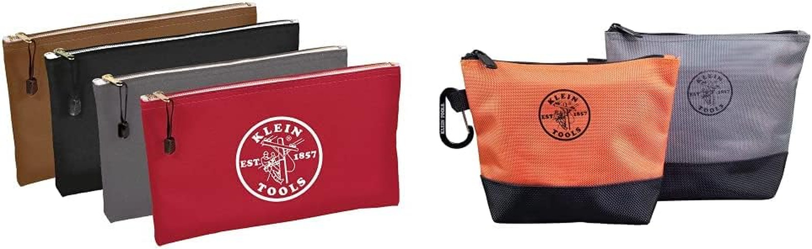 Versatile 6-Pack Canvas Zipper & Utility Tool Bags for All Your Storage Needs