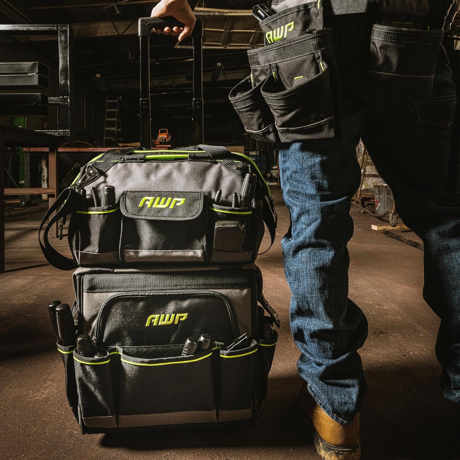 Tool Bags, Tool Bag, Black, Durable Tool Tote, for Professionals and Contrac…