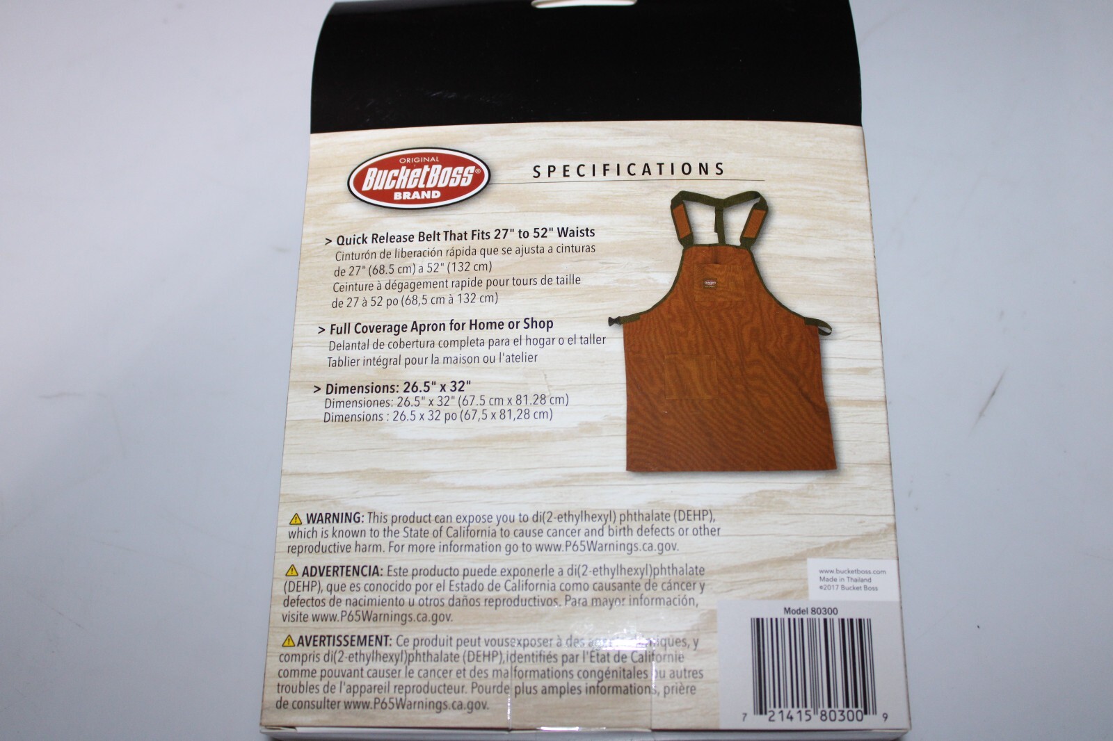 Bucket Boss 80300 Brown Canvas Quick Release Buckle, 2 Pocket, Padded Straps