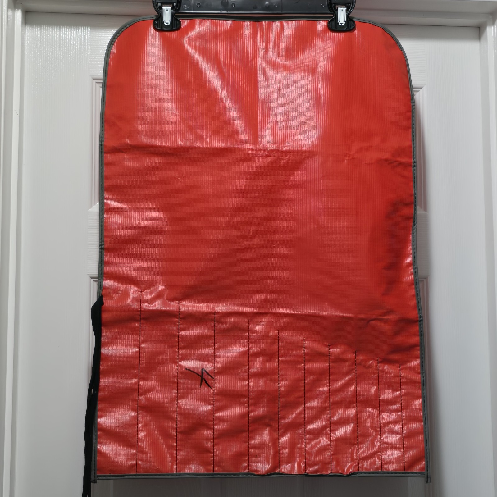 Vintage Snap On C-113B Red Tool Bag Pouch Roll 11 Pockets