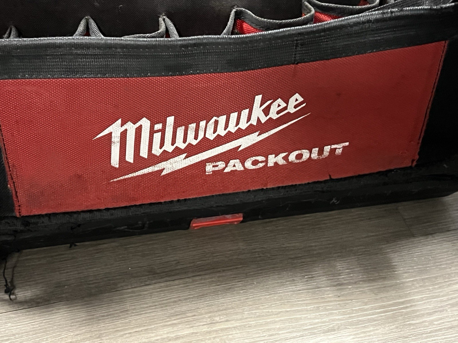 Milwaukee Packout Tool Bag Tote Fabric Red/Black with Handle