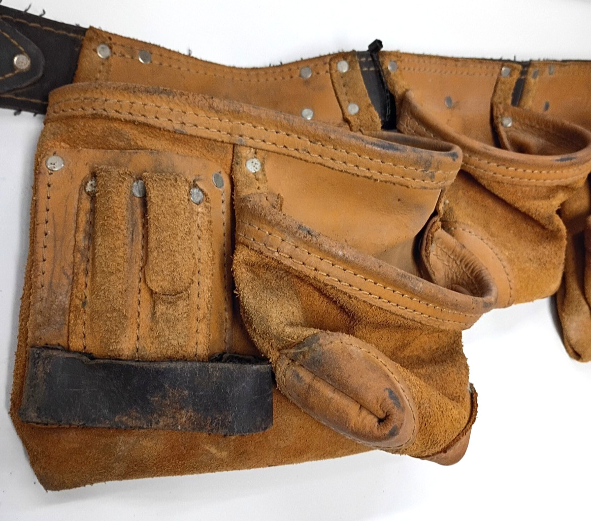 AWP LEATHER CONSTRUCTION GENERAL CONTRACTOR UTILITY TOOL BELT ADJUSTABLE