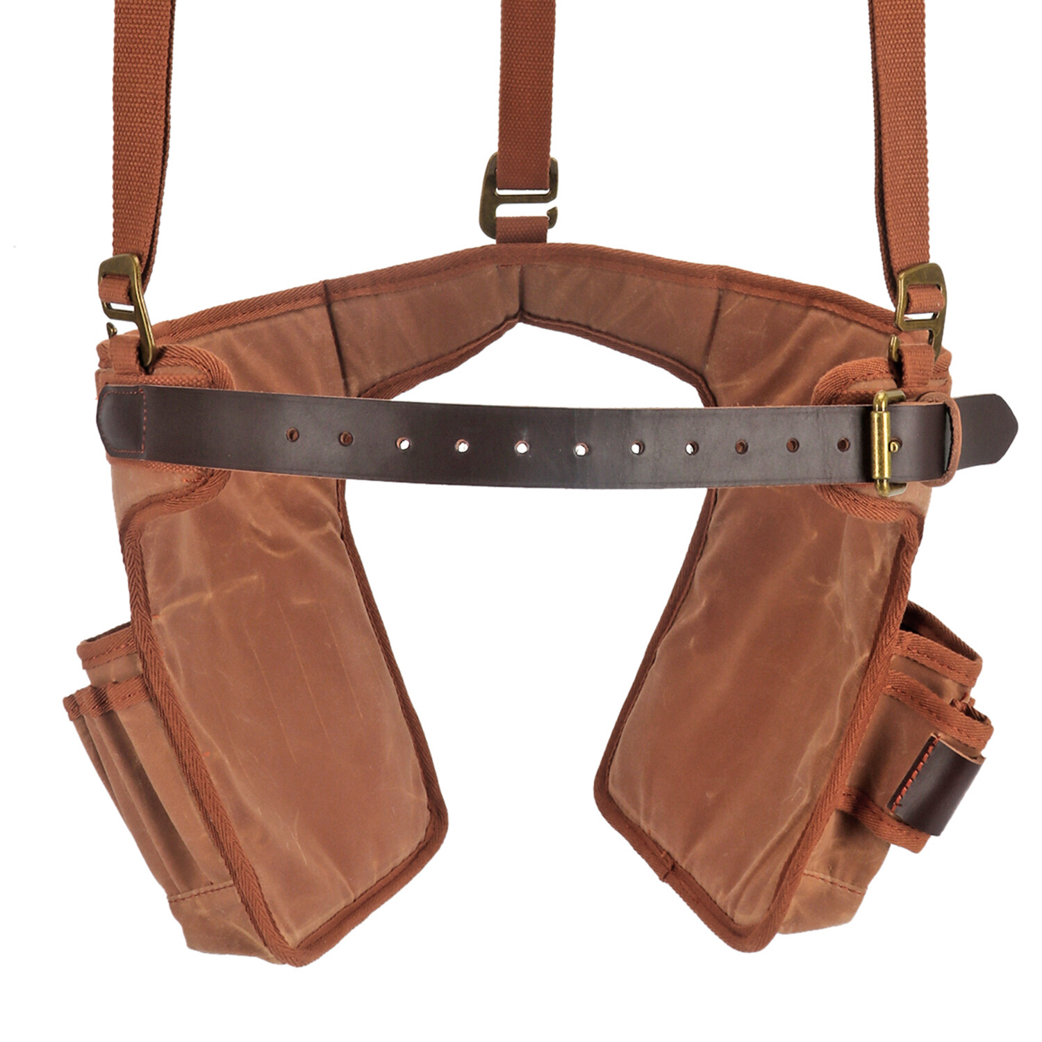 TOURBON Work Tool Belt Suspender Drill Pouch Holder Electricians Carpenters Vest