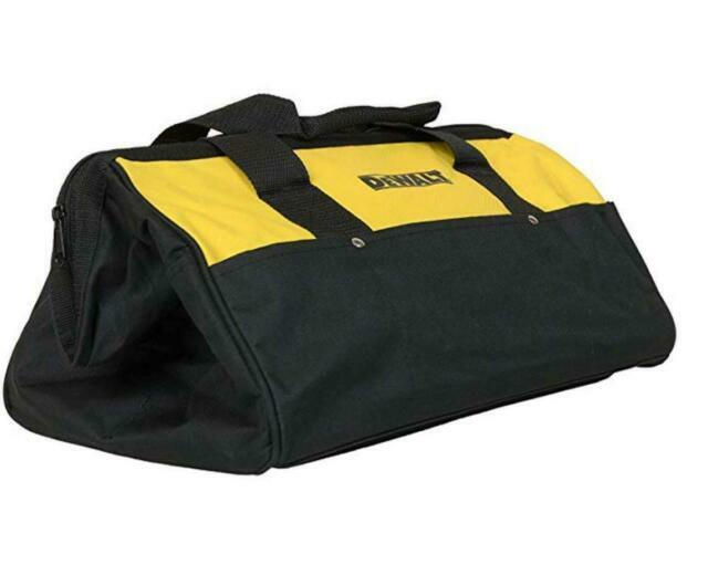 DEWALT 15″ Medium Heavy-Duty Contractor Tool Bag, Black/Yellow (629053-00)