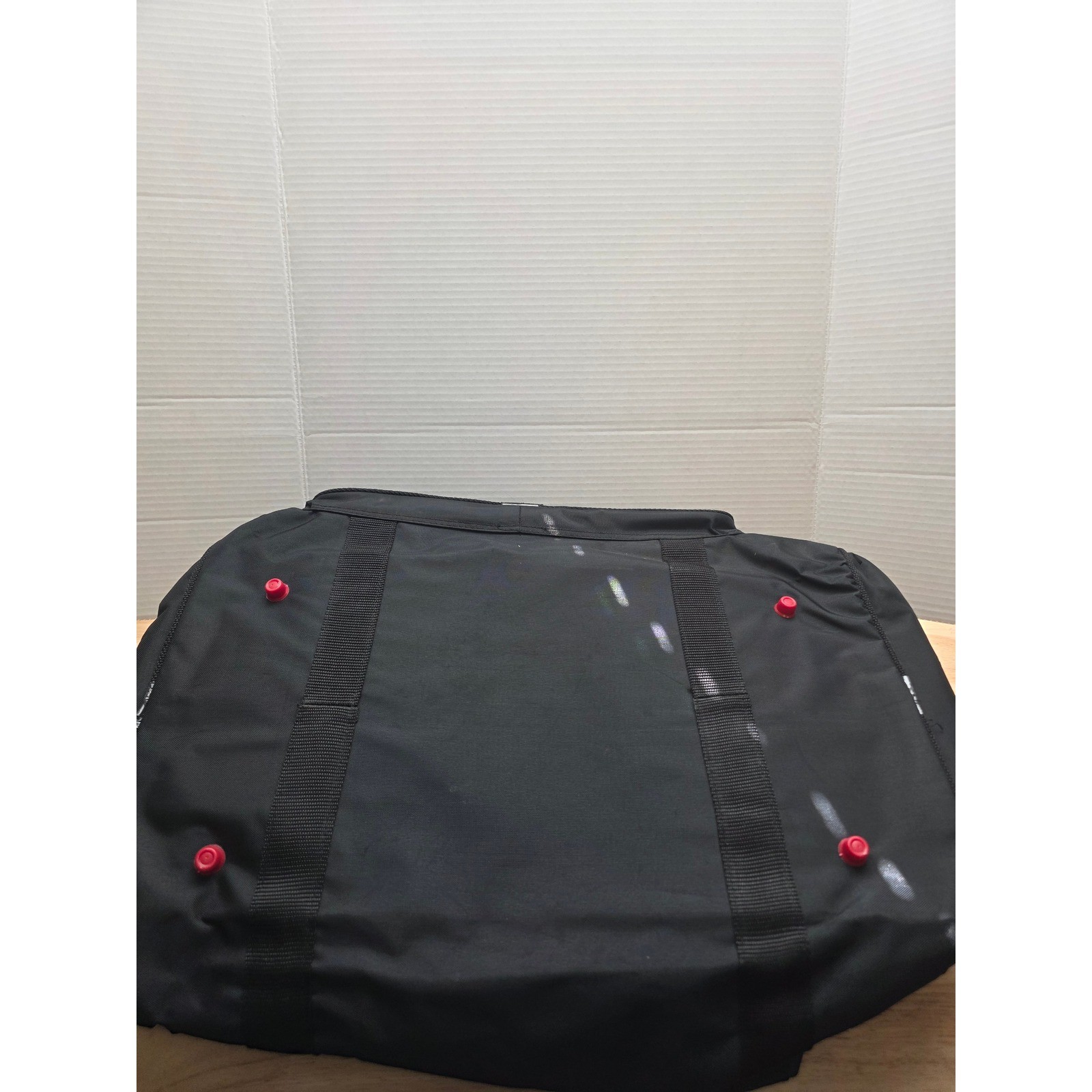 Snap-on Tools Black Nylon Duffel Style Tool Bag with Shoulder Strap and Pockets
