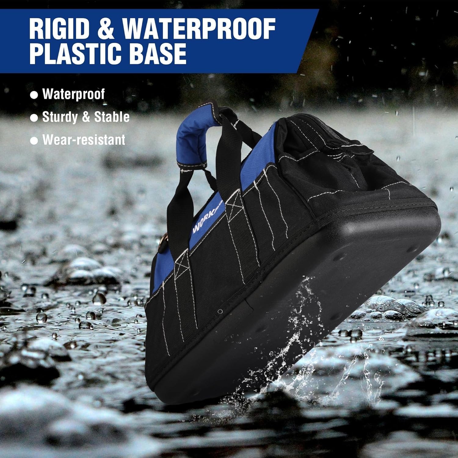 Durable 600D Polyester Tool Bag with Wide Mouth