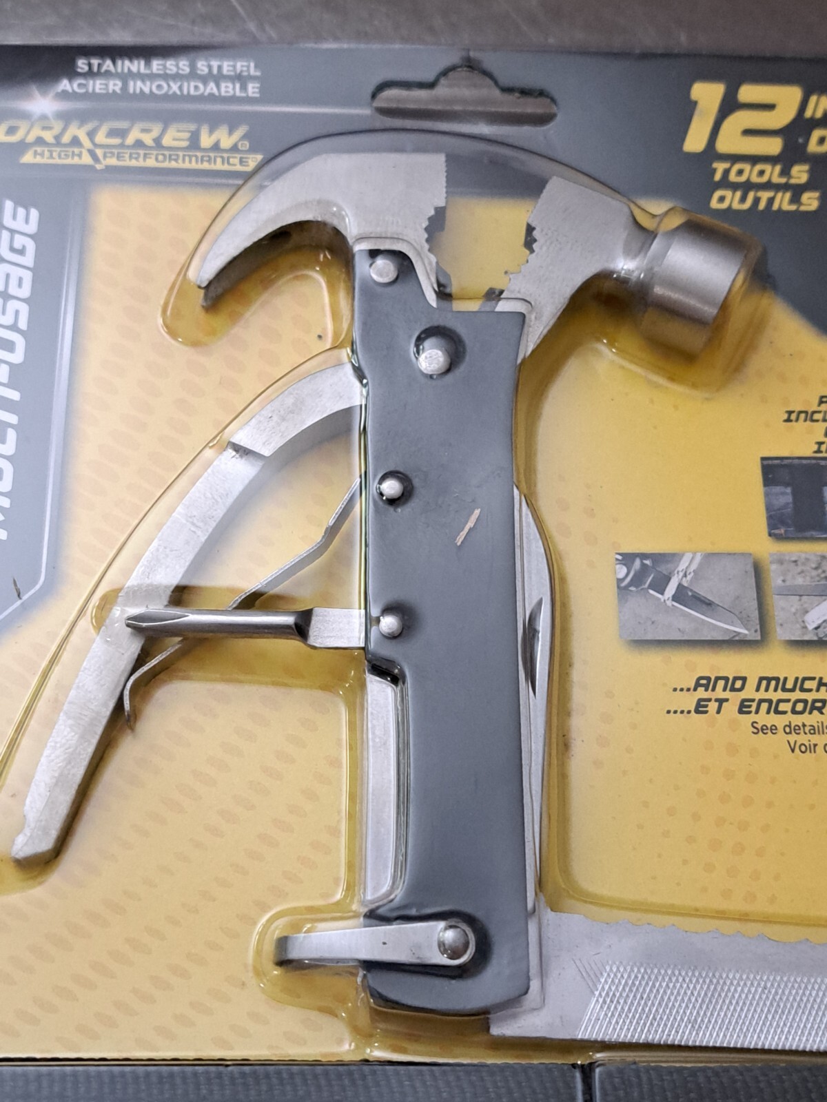 WorkCrew High Performance Stainless Steel Multi-tool Kit 12-in-1 W/Pouch