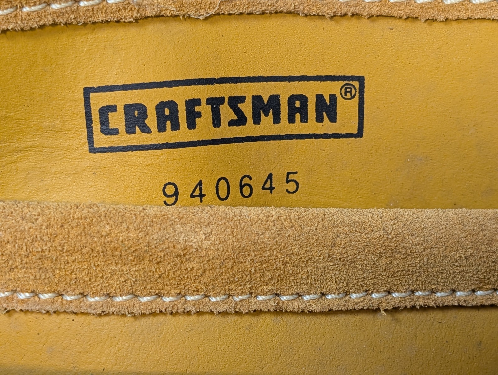 NOS Sears Craftsman Leather Nail Tool Pouch #940645 Top Grain Leather