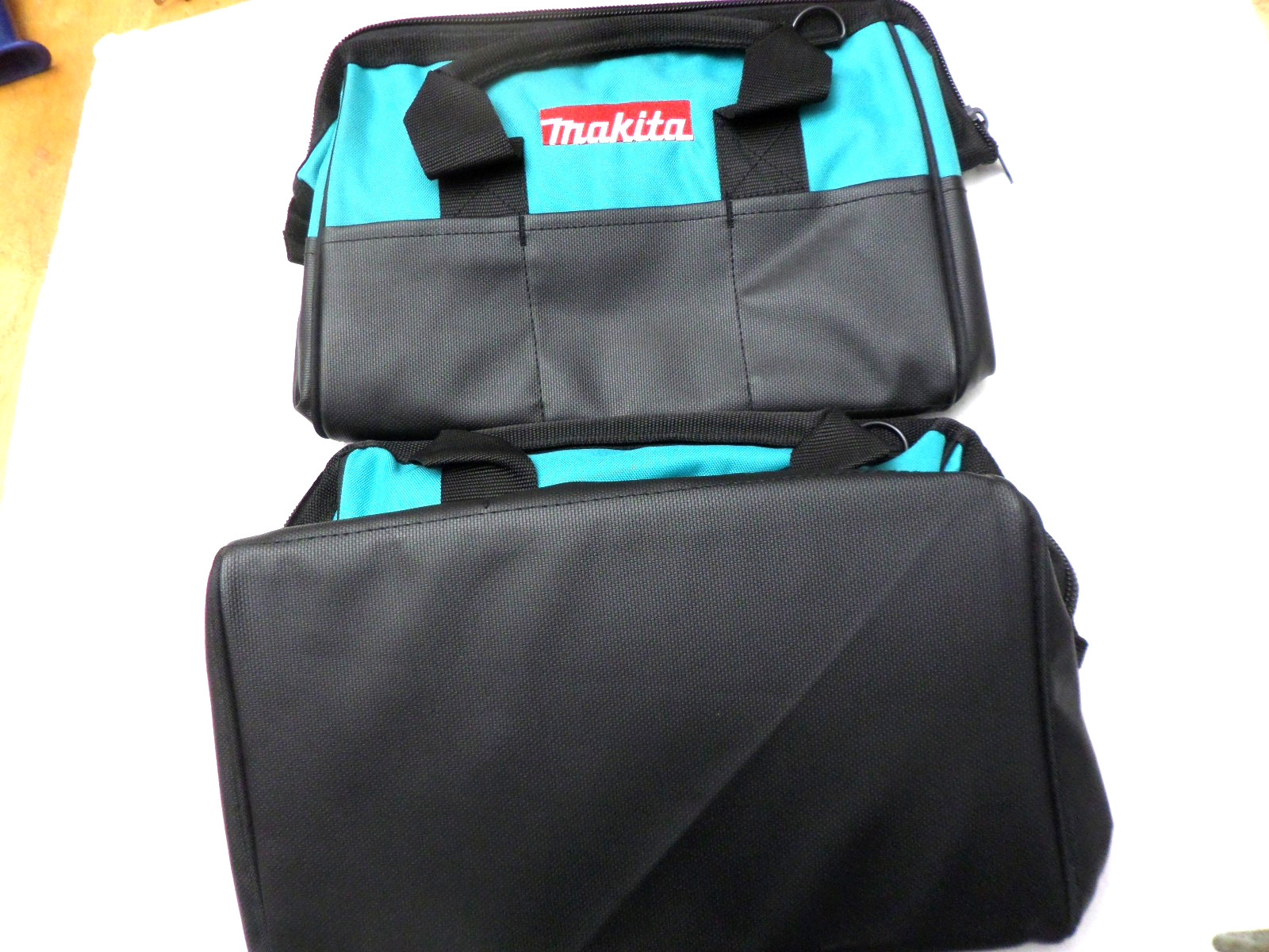 2- New Makita 831253-8 Contractor Tool Bag 14” Heavy Duty Zipper Shoulder Strap