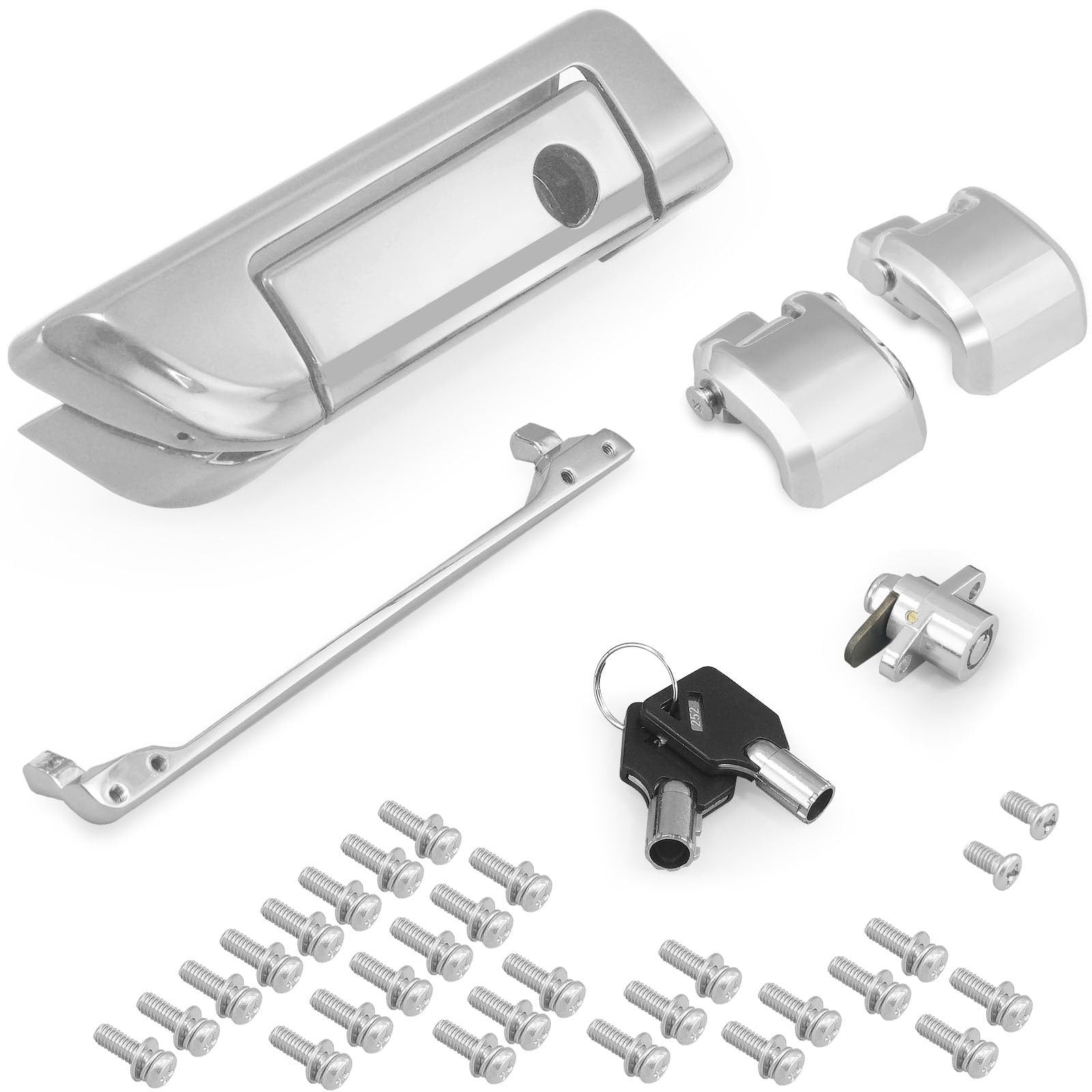 SWESGI Harley Tour Pack Latches Tour Pak Pack Trunk Lid Latch with Keys Fit for