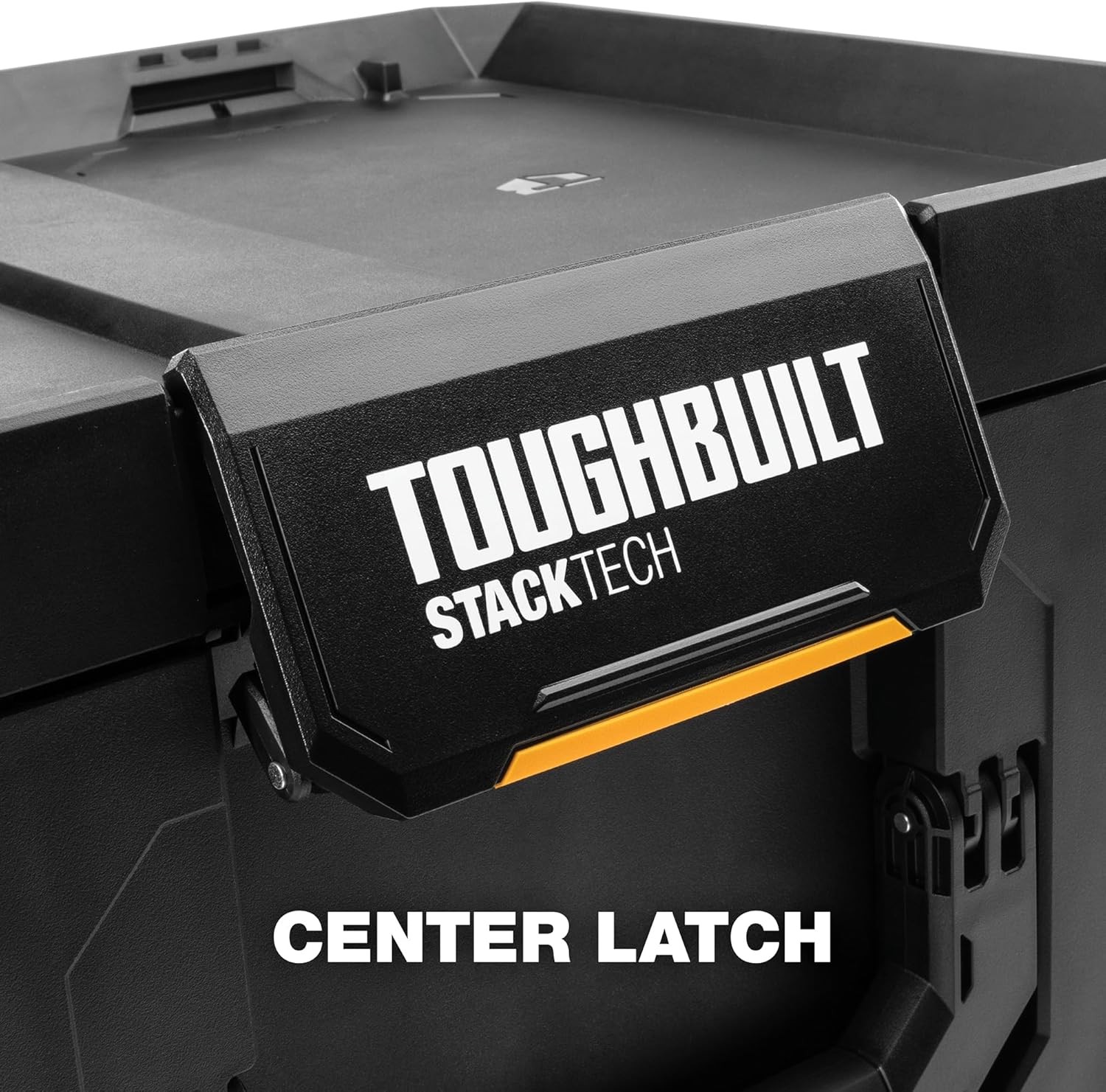 StackTech XL Tool box Organizer with Lock and Removable Tray Black