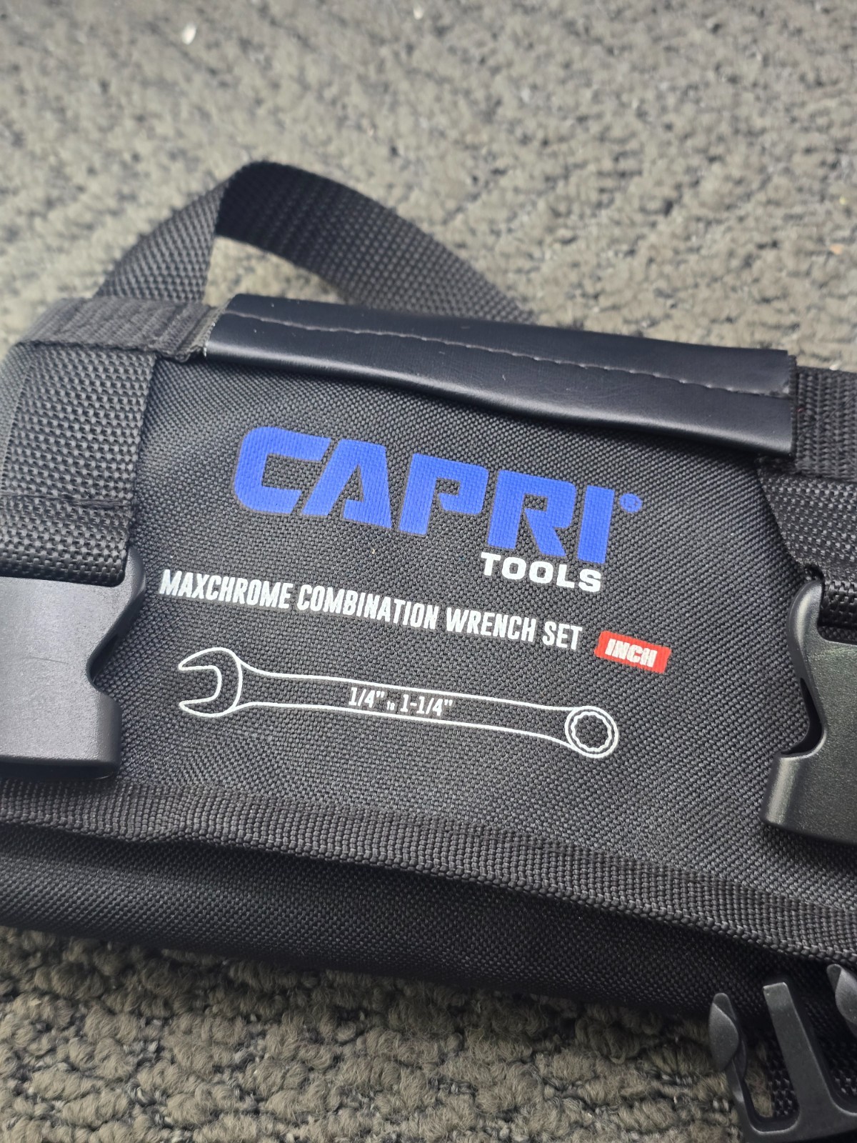 Capri Tools CP11495-POUCH rench Roll Up Pouch 17-Pocket Standard Pocket Black