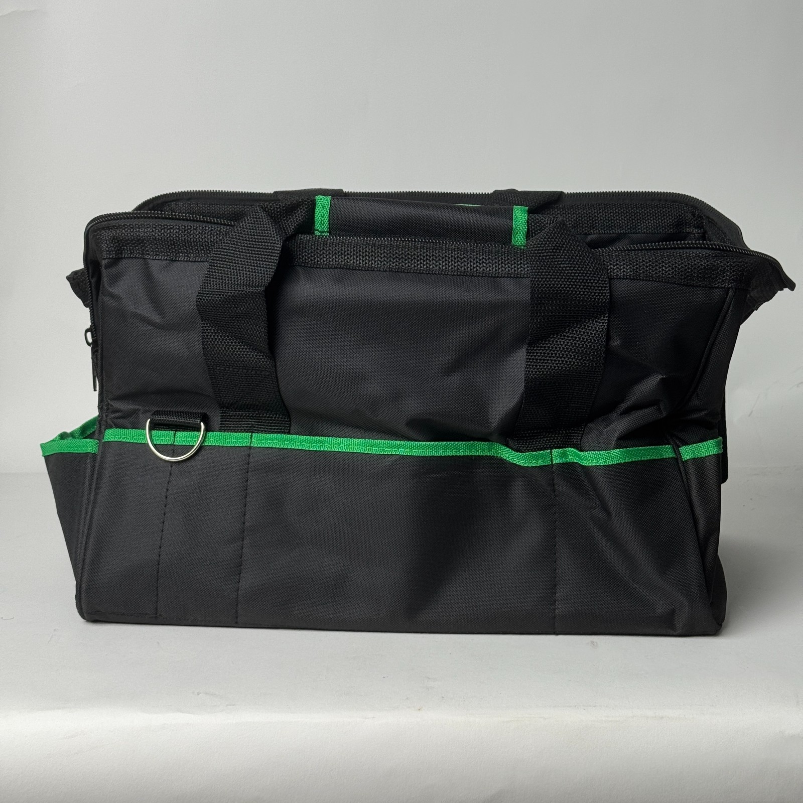 Metabo HPT 17x10X11″ Inside dims Contractor Canvas Tool Bag – Black/Green