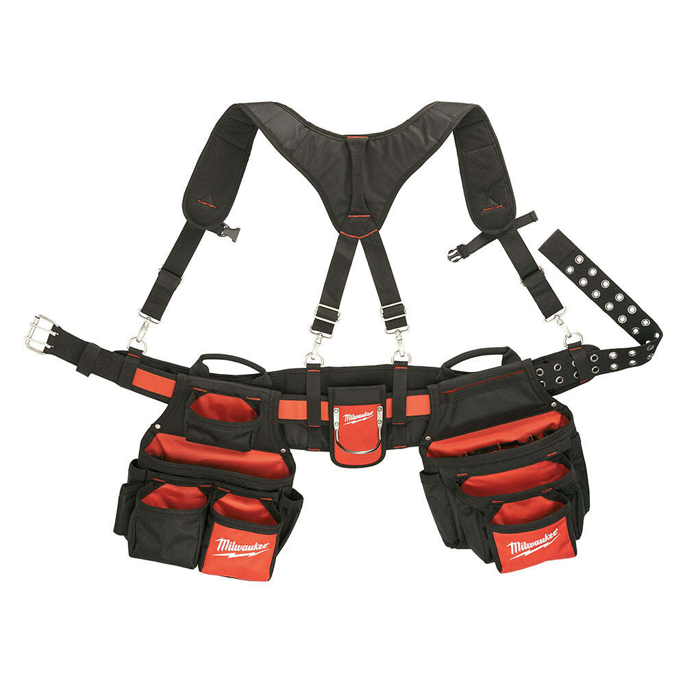 Milwaukee 48-22-8120 30 – 53-Inch 24-Pocket Suspension Rig Contractor Work Belt