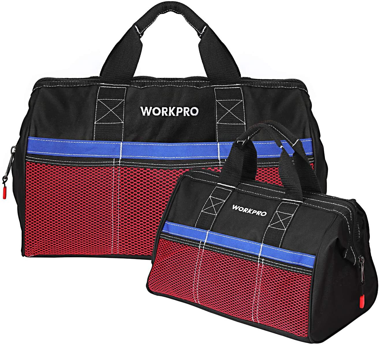 WORKPRO 2PIECE Tool Bag Tool Storage Bag Case Oxford Zipper-Top 13-inch &18-inch
