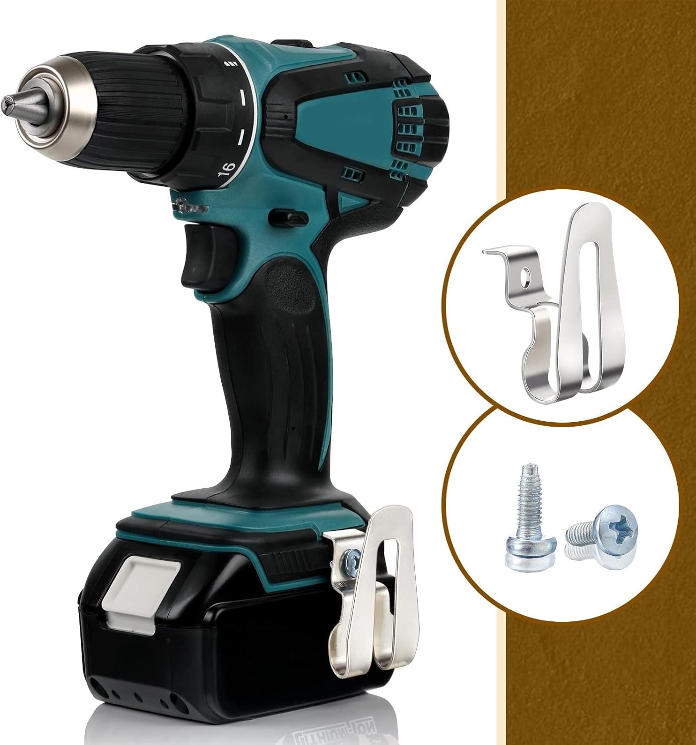 Compact Stainless Steel Drill Hook Clips – 8 Pieces for Easy Installation