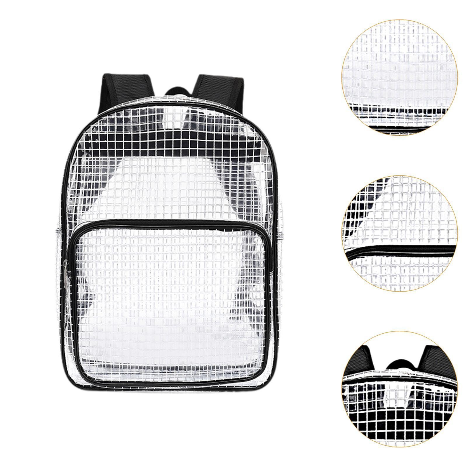 Clear Backpack Workbag Portable Cleanroom Tool Bag for Work Travel Worker
