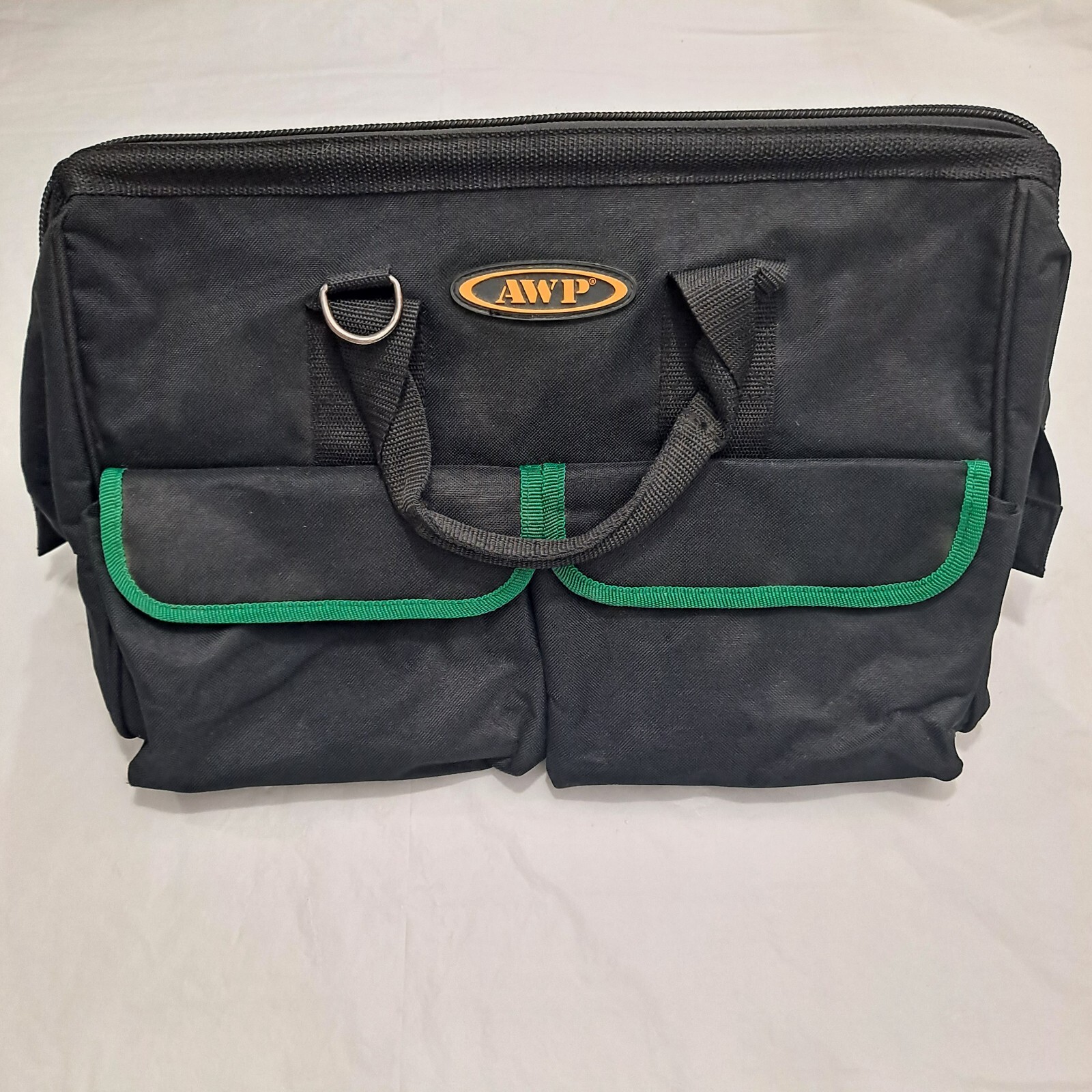 AWP Tool Bag Work Tote Black Green Barber w/ Handles