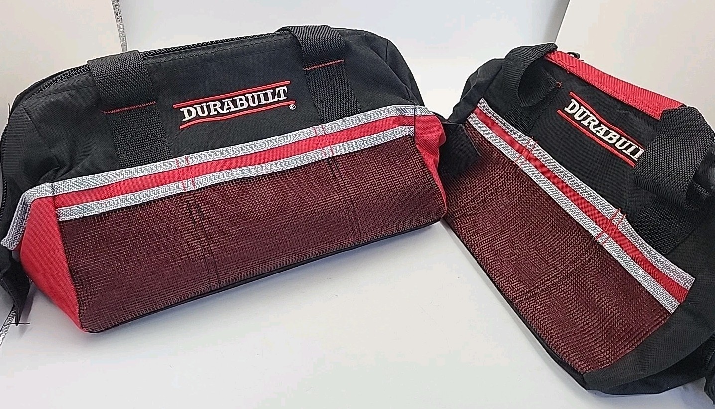 Durabuilt 10-in and 12-in Tool Bag Set Heavy Duty Outside Pockets
