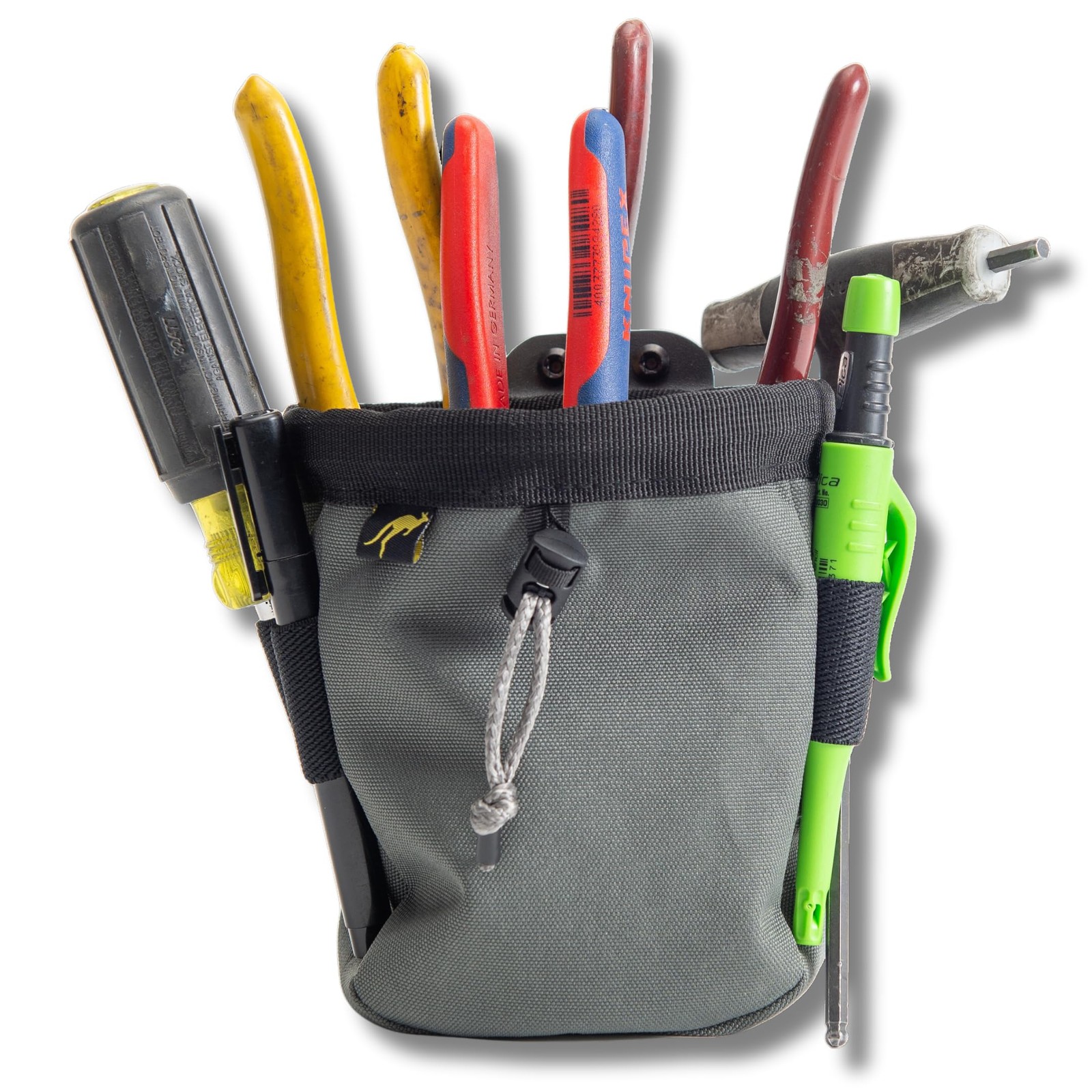 Joey Tool Belt Bag – Clip-On Pouch for Electricians, HVAC Techs, Yellow