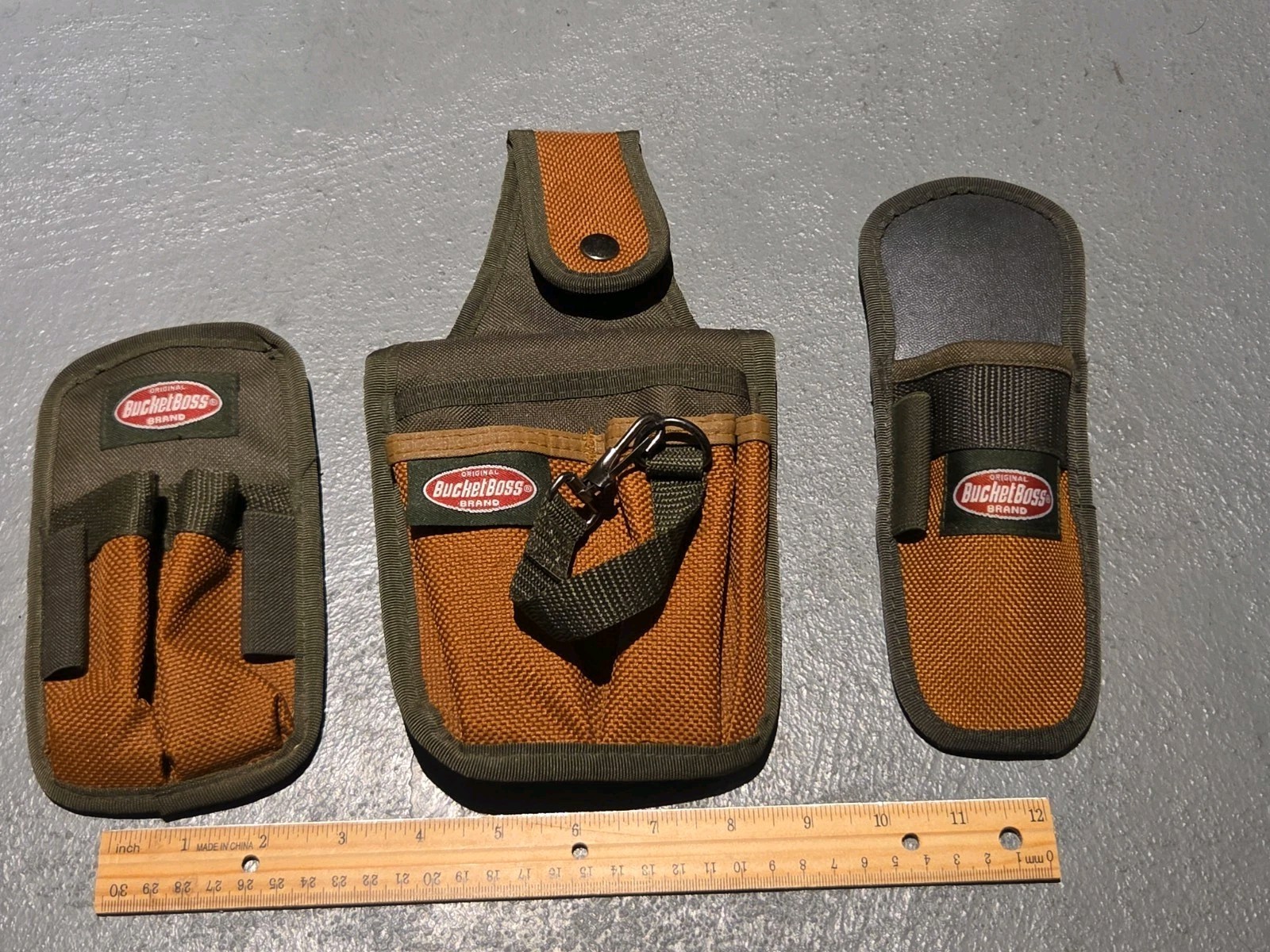 Bucket Boss Canvas Utility Pouch / Sheath Holster / Double Barrel Sheath Lot 3