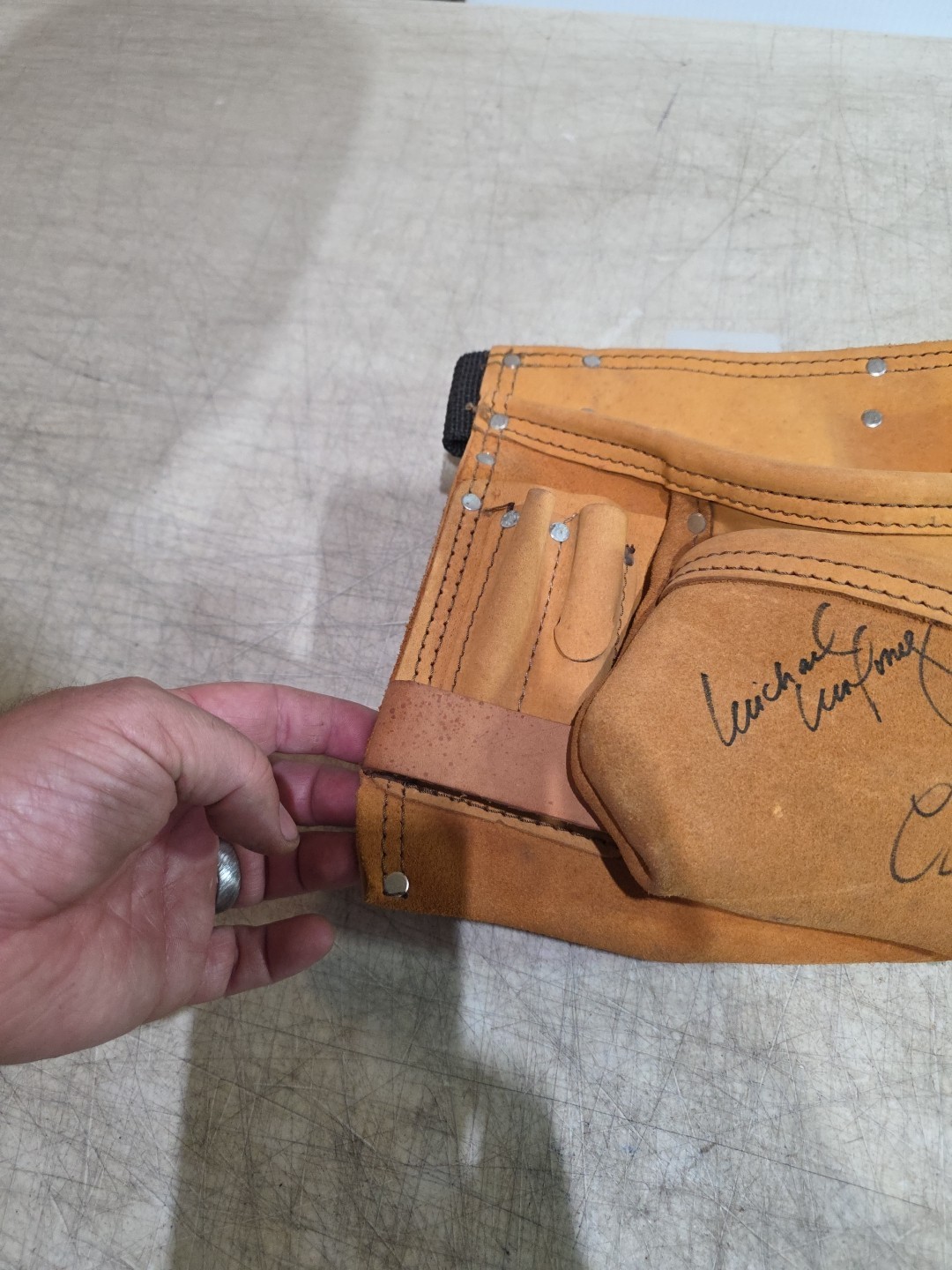 SEARS Craftsman Tool Holder Belt Leather (NEVER USED) W/signatures – USA!!