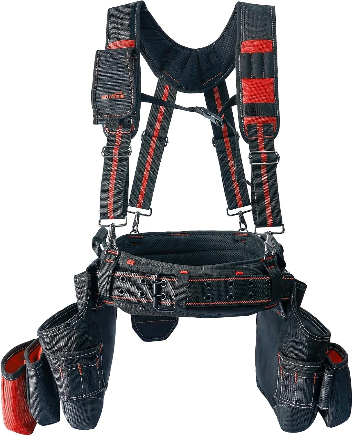 Professional Carpenter’s Rig: Multi-Function Tool Belt & Heavy Duty Suspenders=`