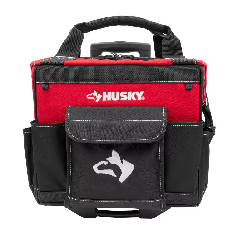 14 In. Rolling Tool Bag with Stackable 12 In. Tool Bag