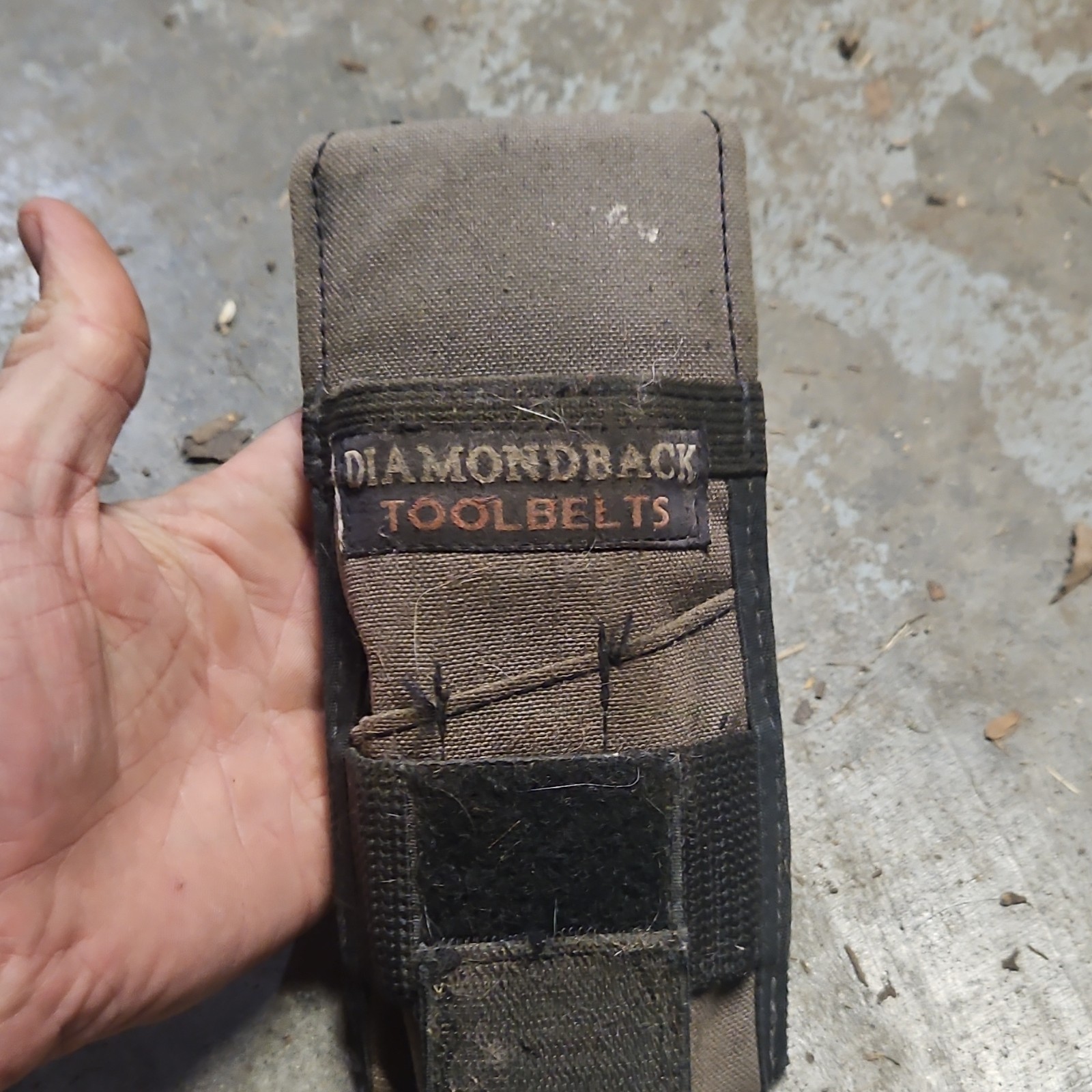 Diamondback Toolbelts Small Tool Pouch Fabric Brown Black Single Item Organizer