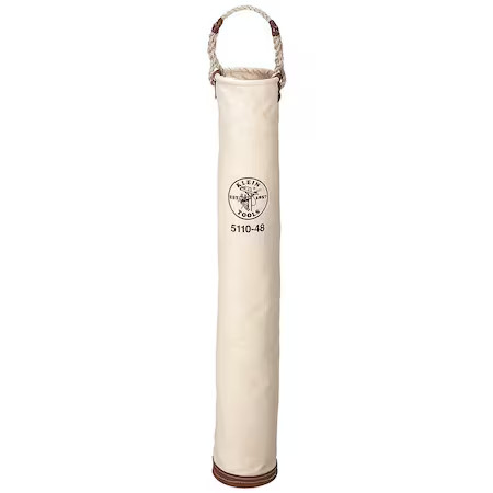 Klein Tools 5110-48 Bucket Bag, Natural, Canvas, 0 Pockets