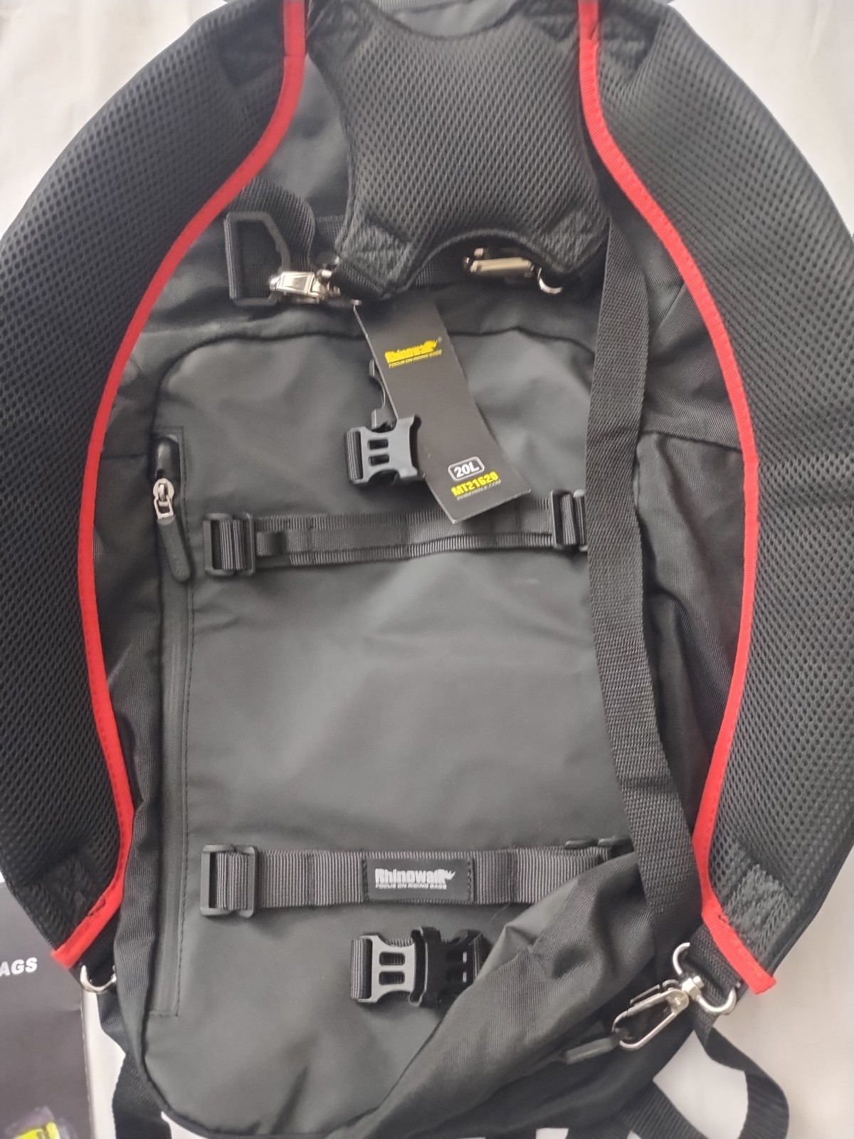 Rhinowalk Motorcycle Tail Bag / Backpack 20L – Waterproof Pannier Travel Luggage