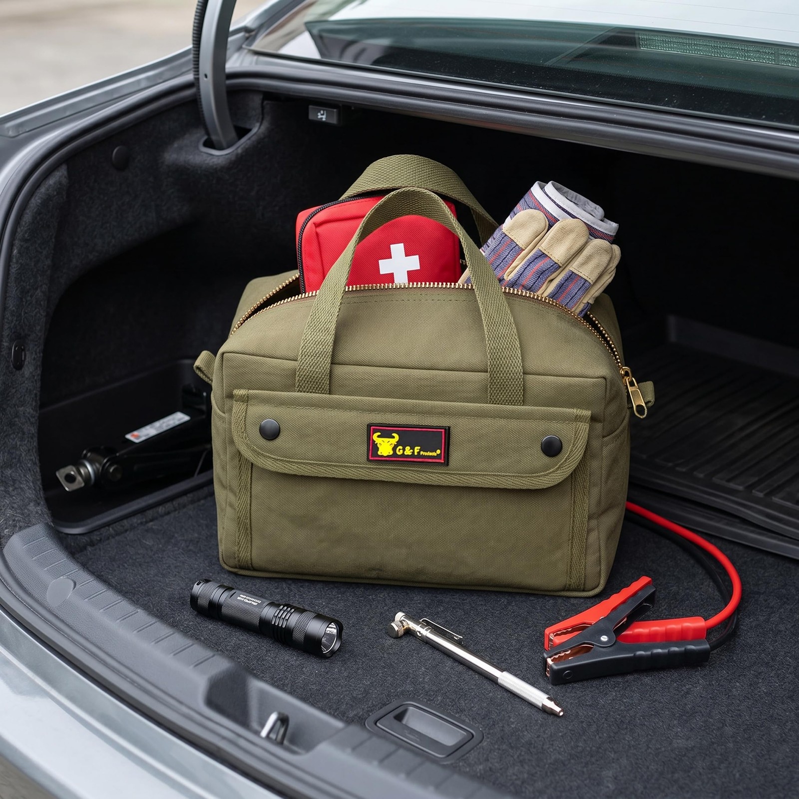 11″ Small Waxed Canvas Tool Bag & Mini Duffle (7.5 L) – Water-Resistant with …