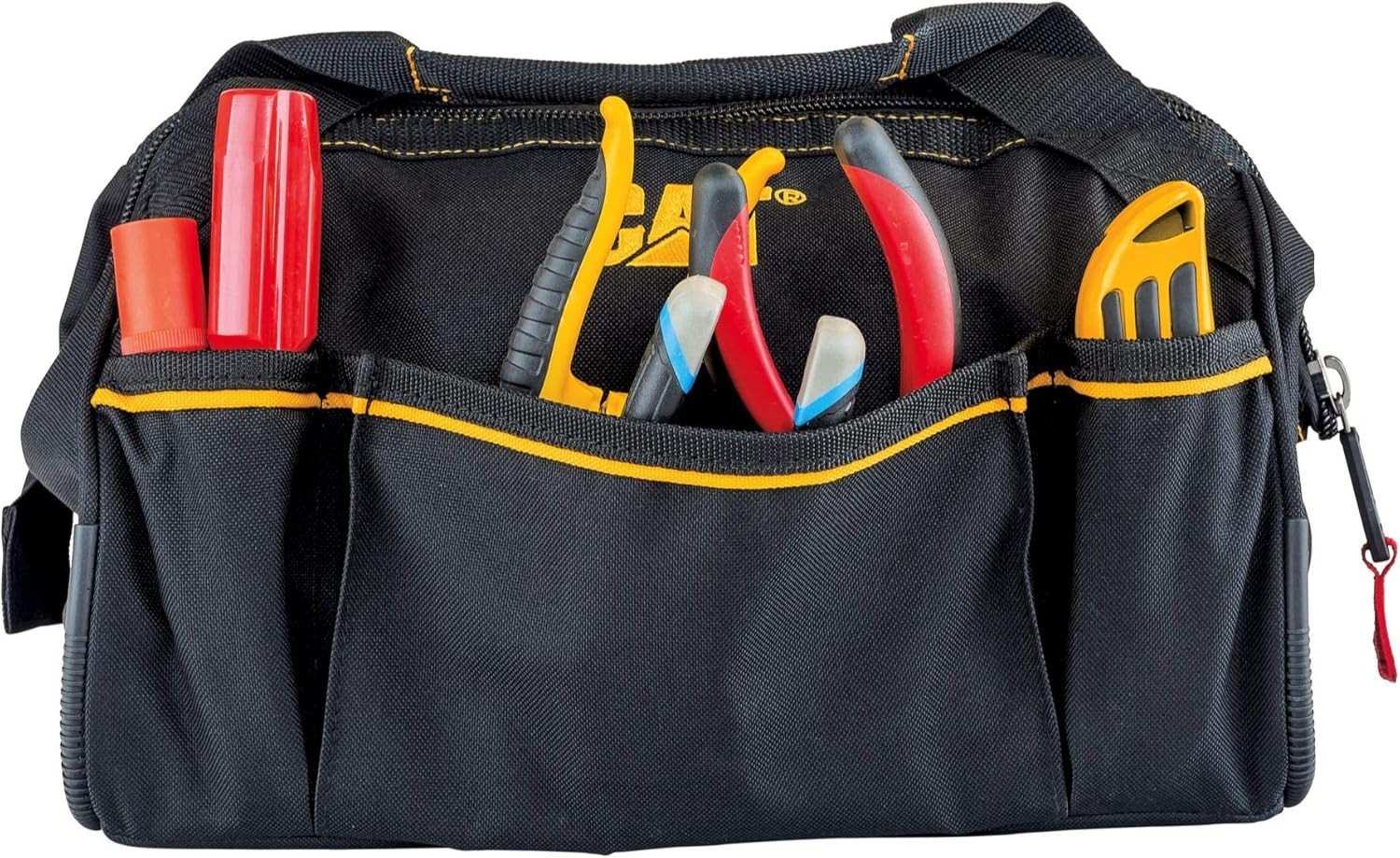 16″ Pro Tool Bag – 18 Pockets, Water-Resistant, Adjustable Strap