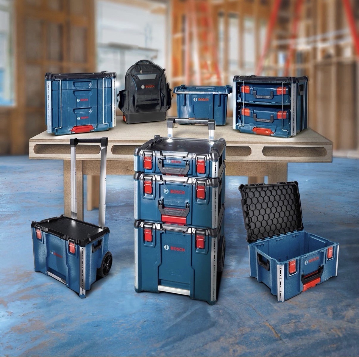 Bosch L-BOXX Contractor Tool Backpack Black Max Load 20kg