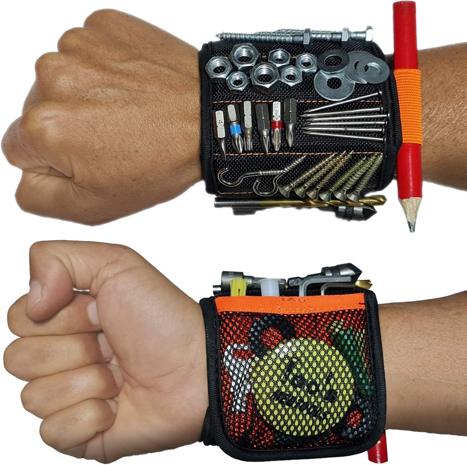 Magnetic Wristband with 20 Strong Magnets for Holding Screws