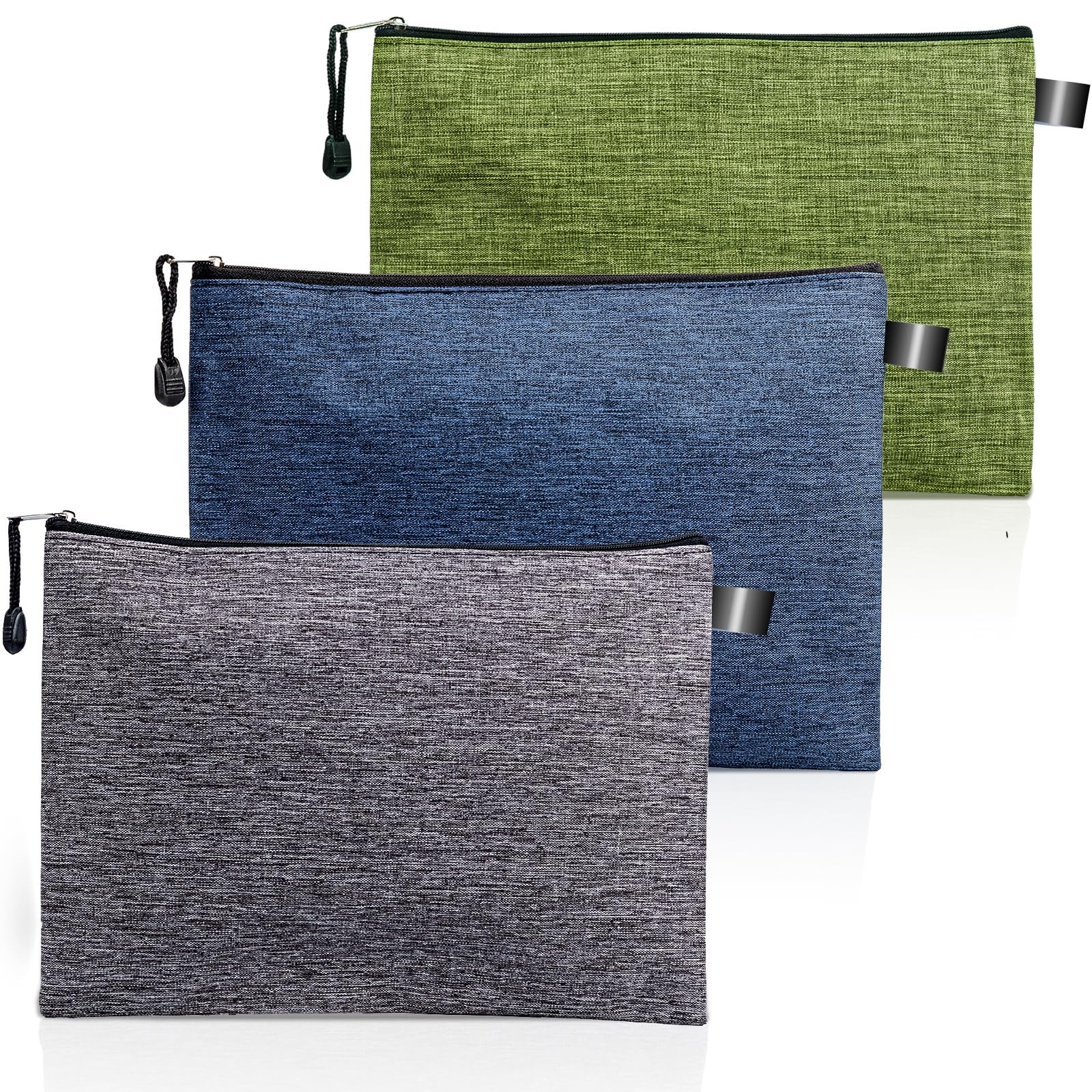 3 Pack Waterproof Tool Pouch Zipper Small Bag Organizer Storage Gadget Travel