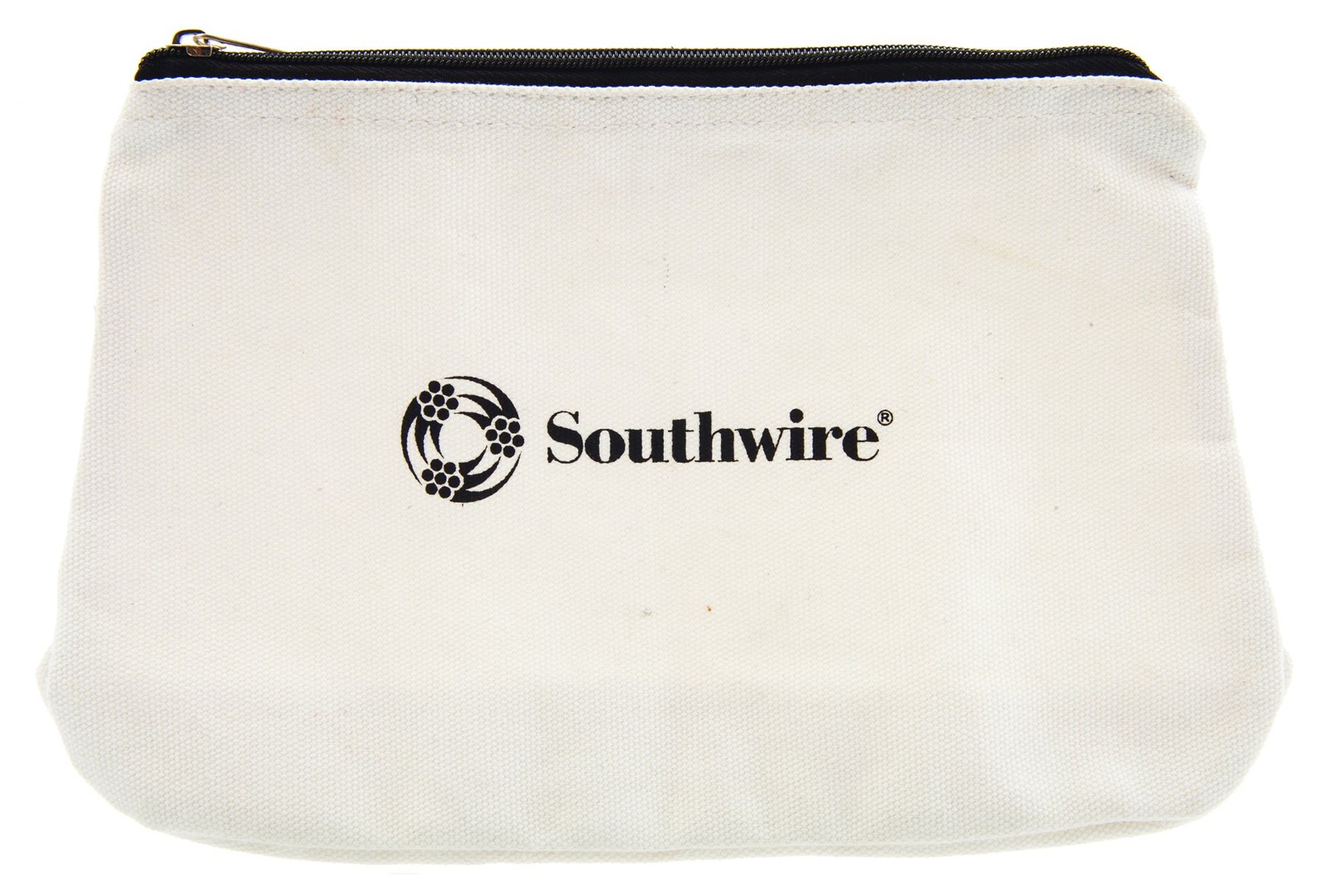 Southwire 12-Inch Canvas Zipper Bag – Durable Heavy-Duty One Size, Beige