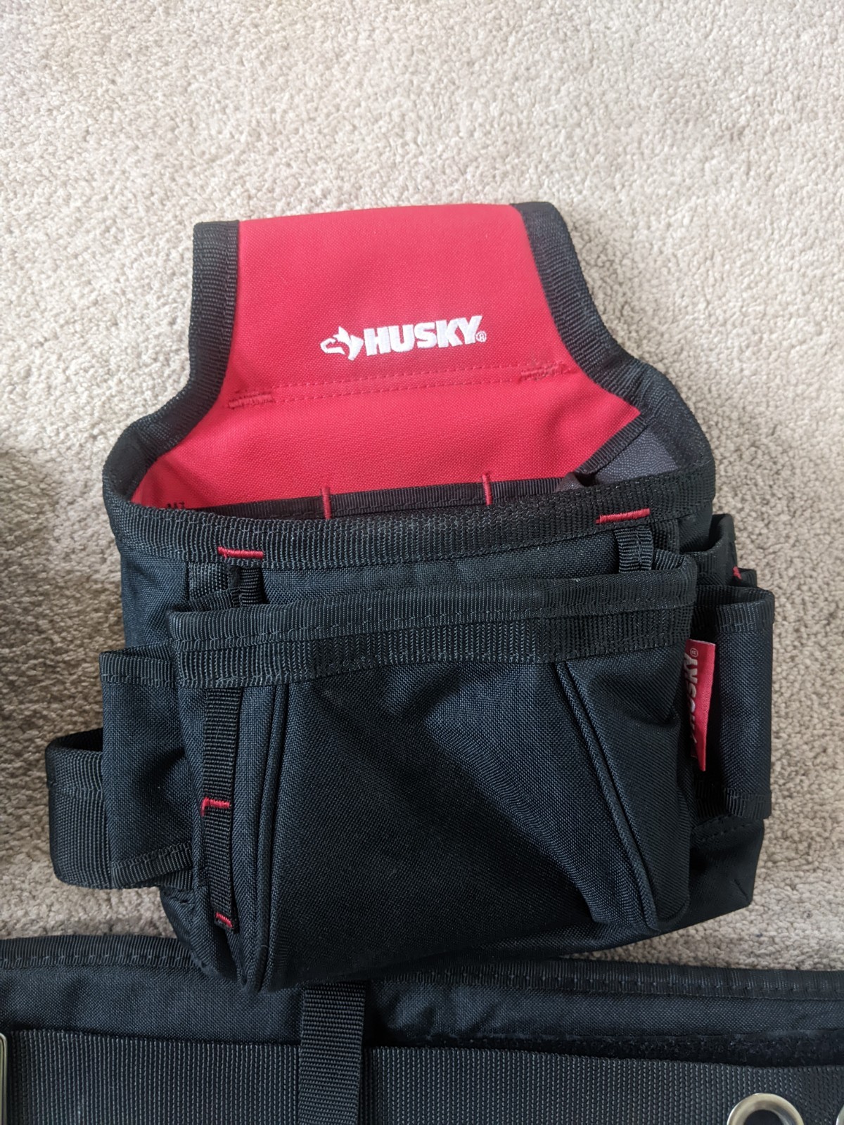 Husky Handyman 2-Bag Work Tool Belt, Carpenter, Construction, HVAC, Electrician