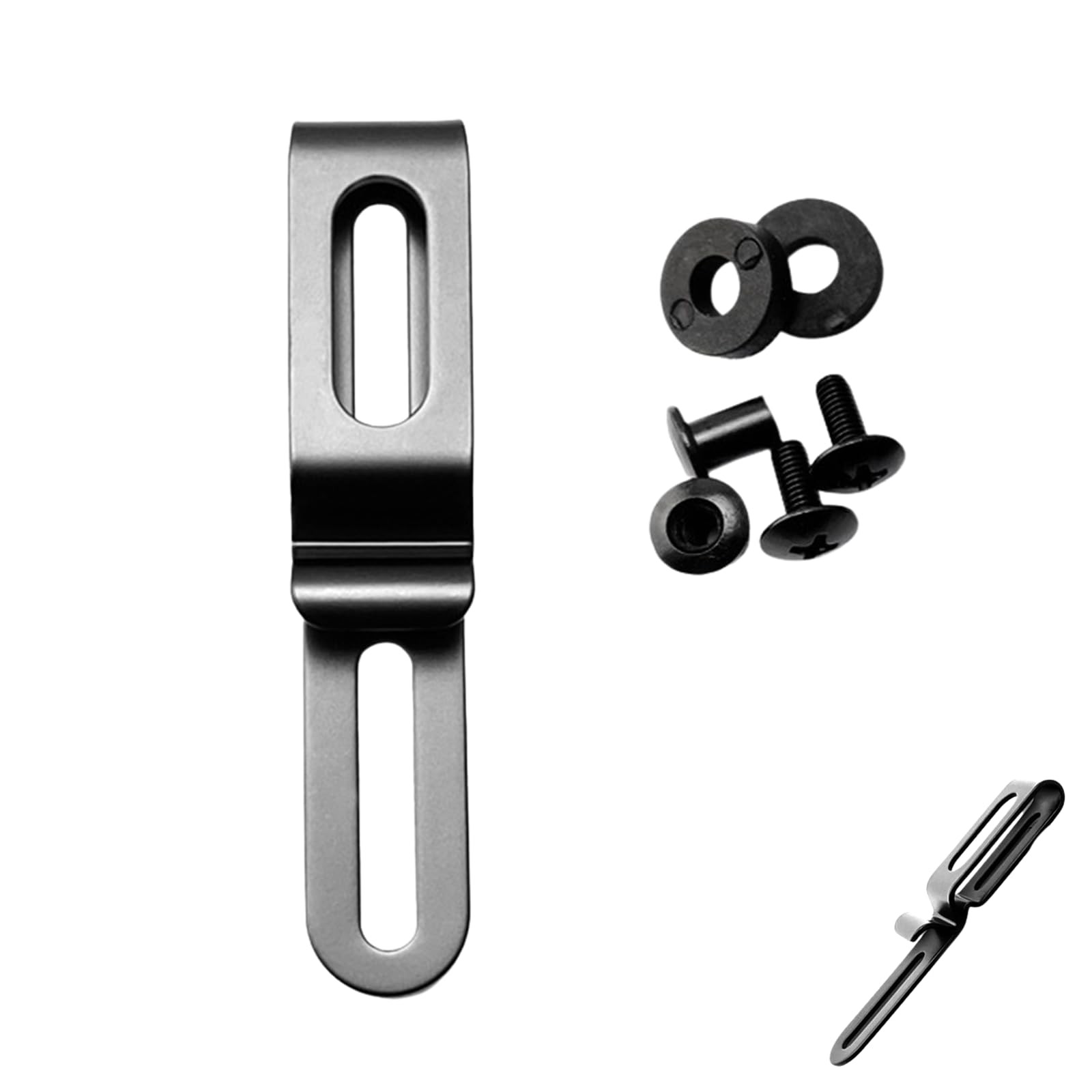 1 PCS 420 Stainless Steel Kydex Belt Sheath Clip With Screws For IWB Holsters
