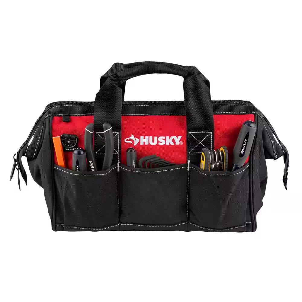 15 In. 8 Pocket Zippered Tool Bag