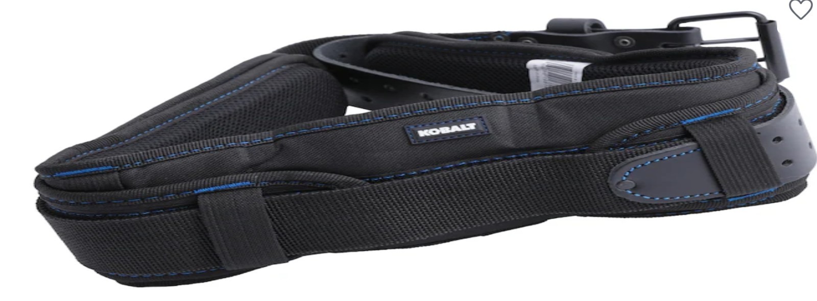 Kobalt Adjustable Padded Work Belt Steel Roller Buckle 2416814 Fits Up To 48 in