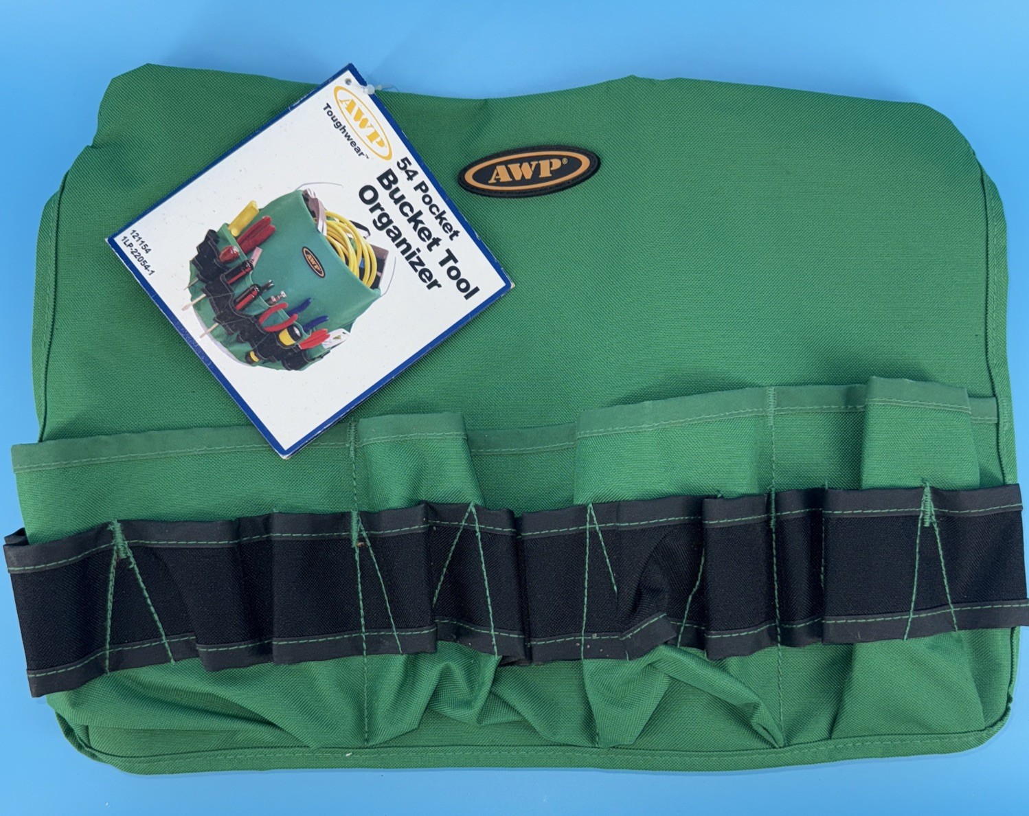 AWP 54 Pocket Bucket Tool Organizer New With Tags Heavy Canvas Construction
